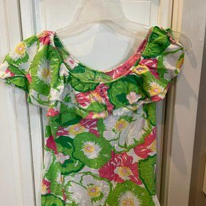 Lilly Pulitzer floral top women's small